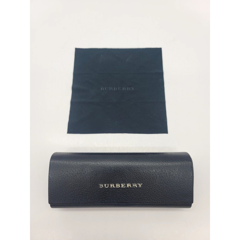 Burberry Black  Leather Eyeglass Case Hard Shell Sunglasses Box